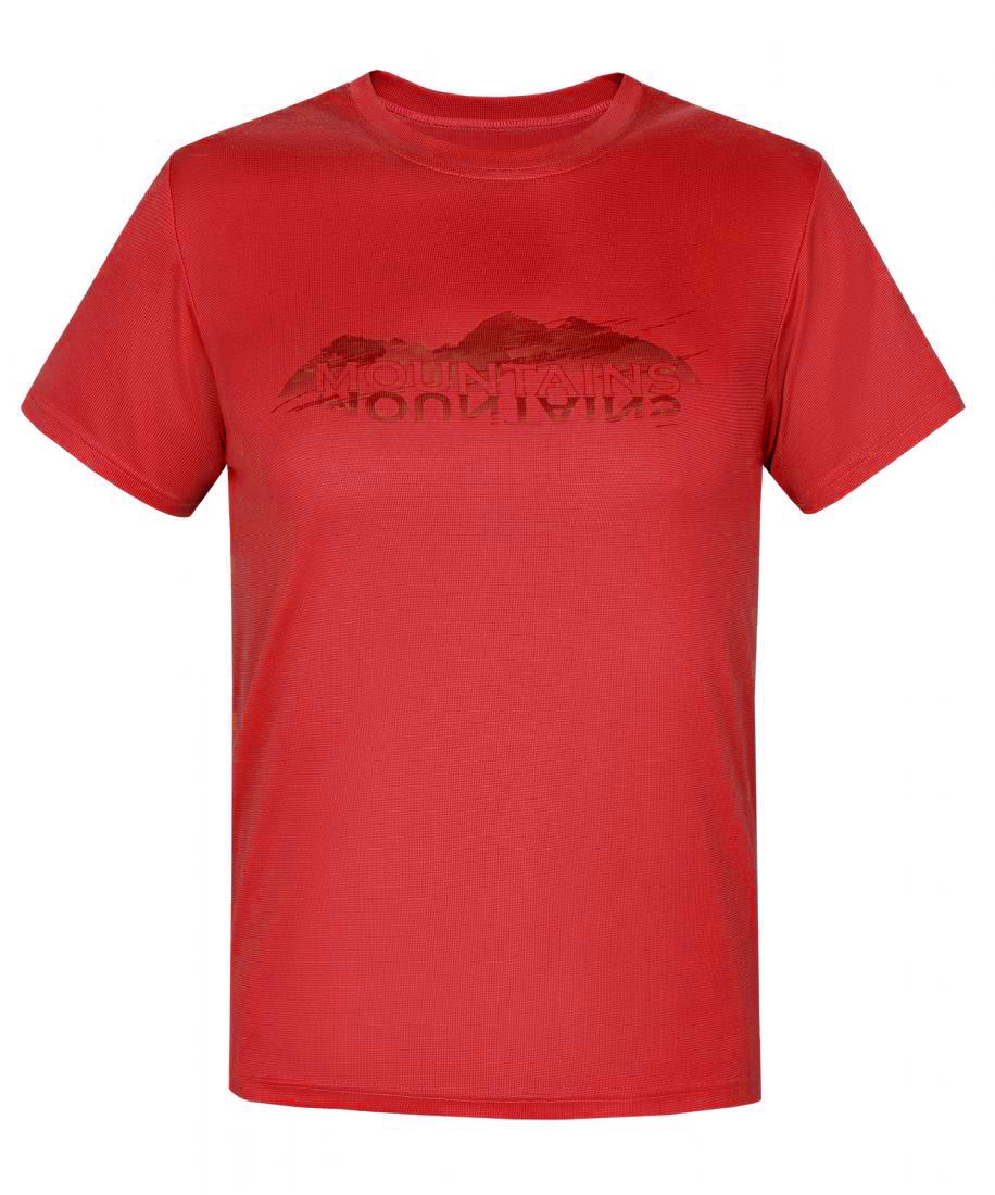 Футболка Mountains Мужская Red Fox, цвет темно-красный, размер L - фото 1