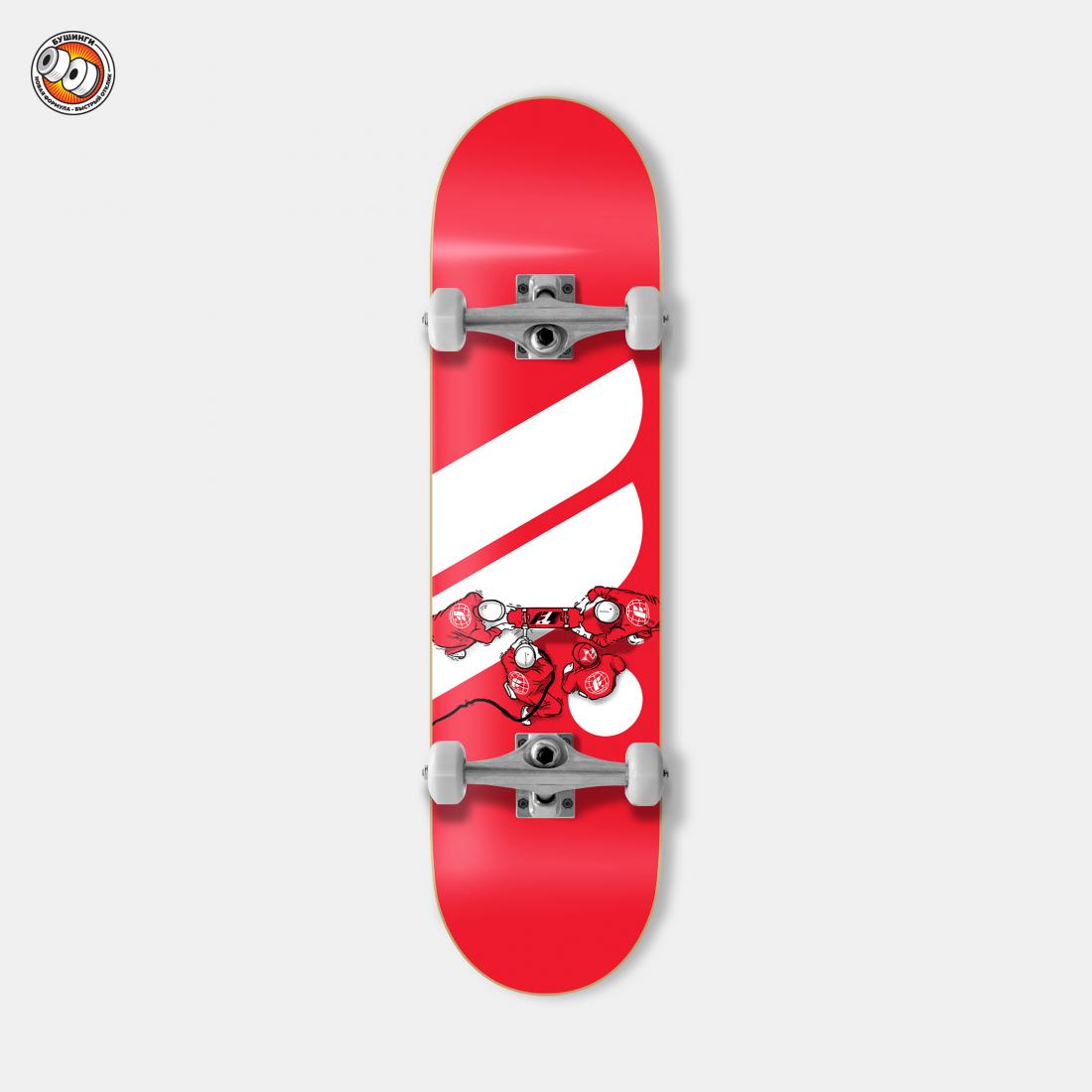 Скейтборд в сборе FOOTWORK F1 Footwork, цвет красный, размер 8x31 - фото 1