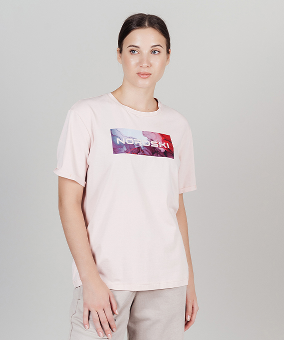 

Футболка Nordski Simple Logo Soft Pink W, Indian pink