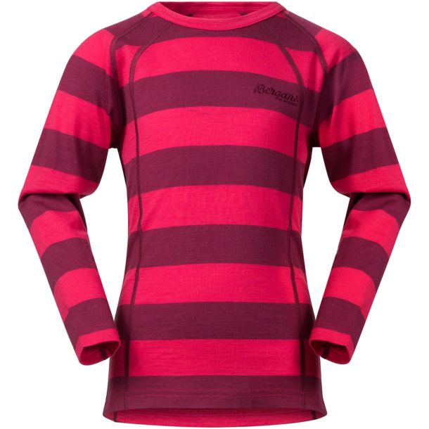 Футболка Fjellrapp Youth Shirt с длин. рукавом дет. Bergans, цвет красный, размер 152