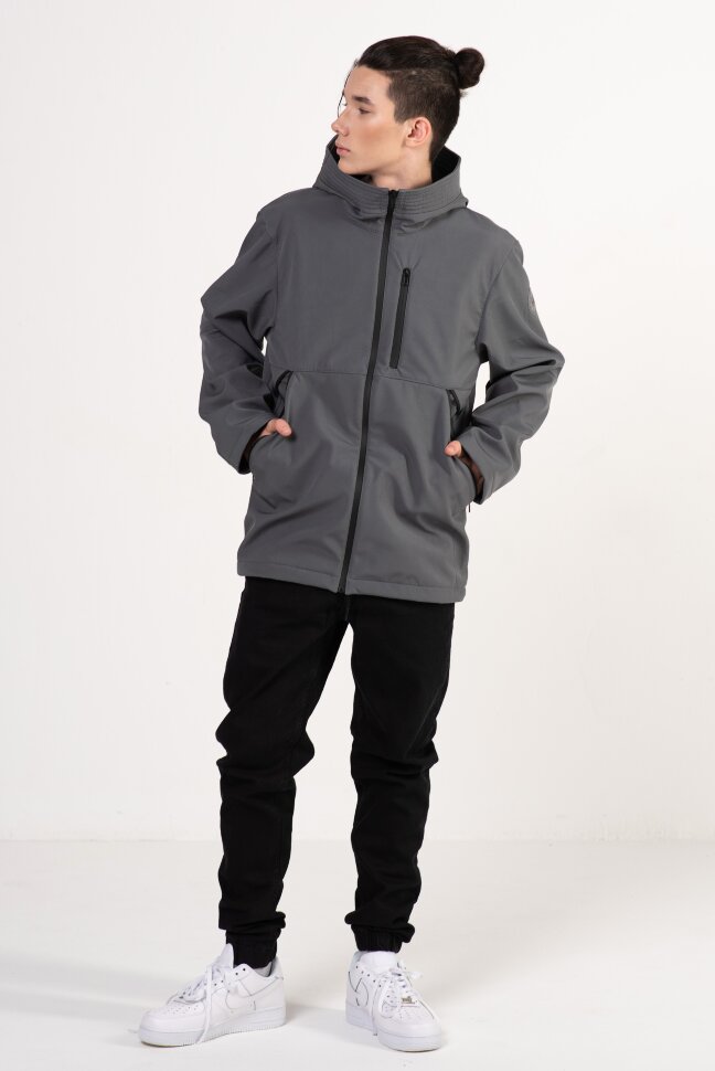 Куртка SoftShell детская Talvi, цвет серый, размер 134/68 - фото 1