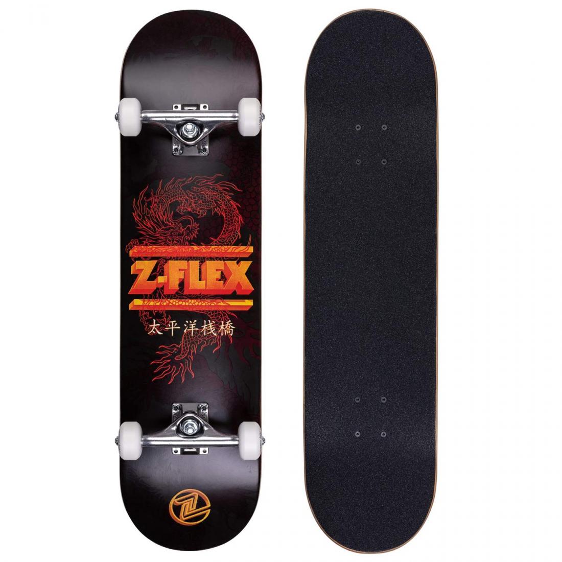 Комплект скейтборд DRAGON Z-Flex, цвет черный 1, размер 8.25 - фото 1