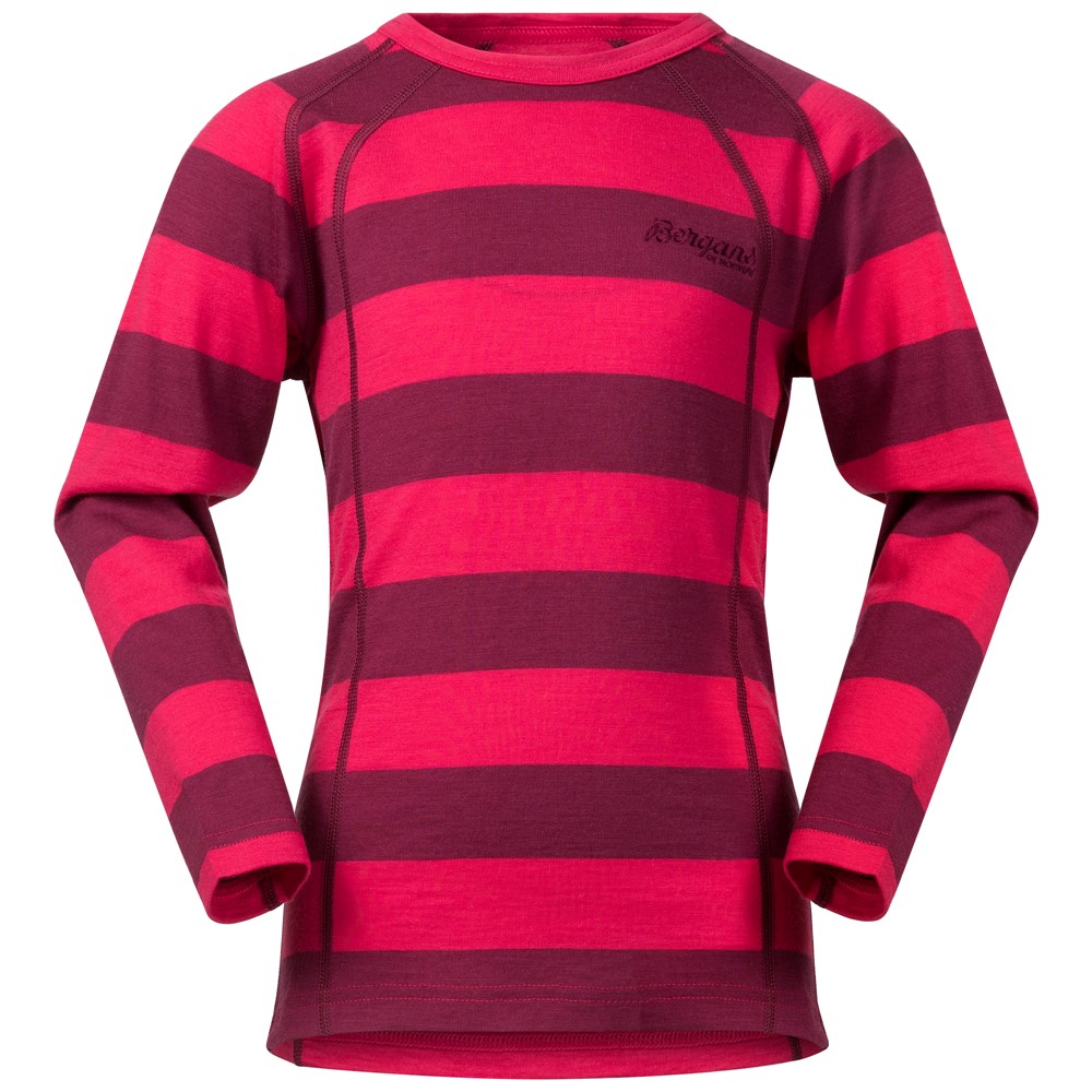 *Футболка с длин. рукавом Fjellrapp Kids Shirt дет. Bergans, цвет красный, размер 116