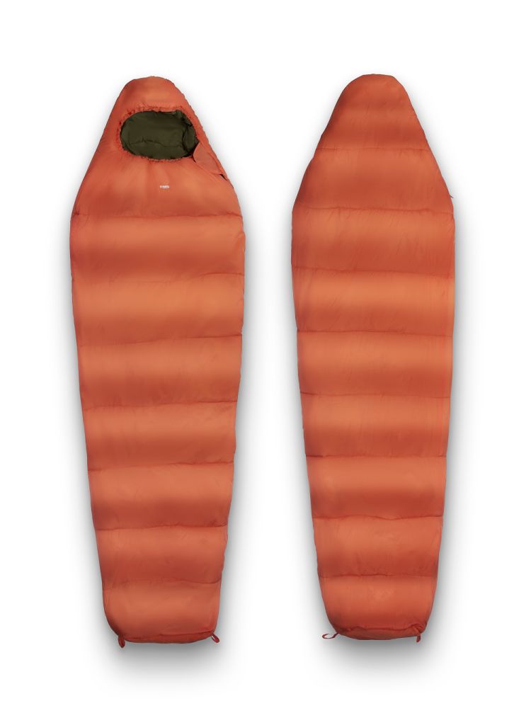 Спальный мешок туристический, 350 г/м2, -6 С, A1N GNU, цвет оранжевый Спальный мешок туристический, 350 г/м2, -6 С, A1N - фото 1