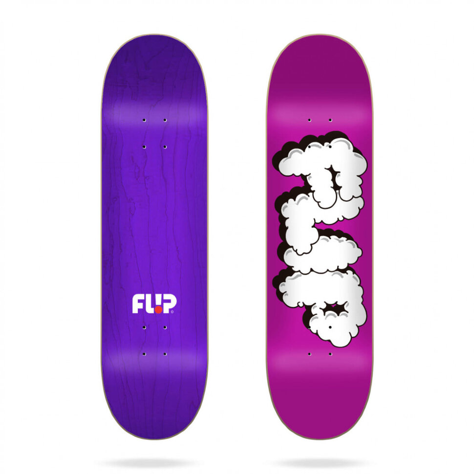 Дека для скейта FLIP SMOKIN' DECK Flip, цвет фиолетовый 1, размер 8.25