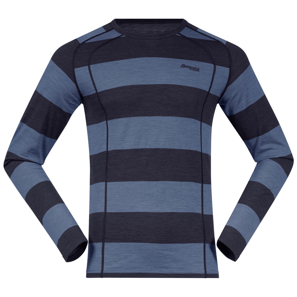 Футболка Fjellrapp Youth Shirt с длин. рукавом дет. Bergans, цвет темно-синий, размер 152