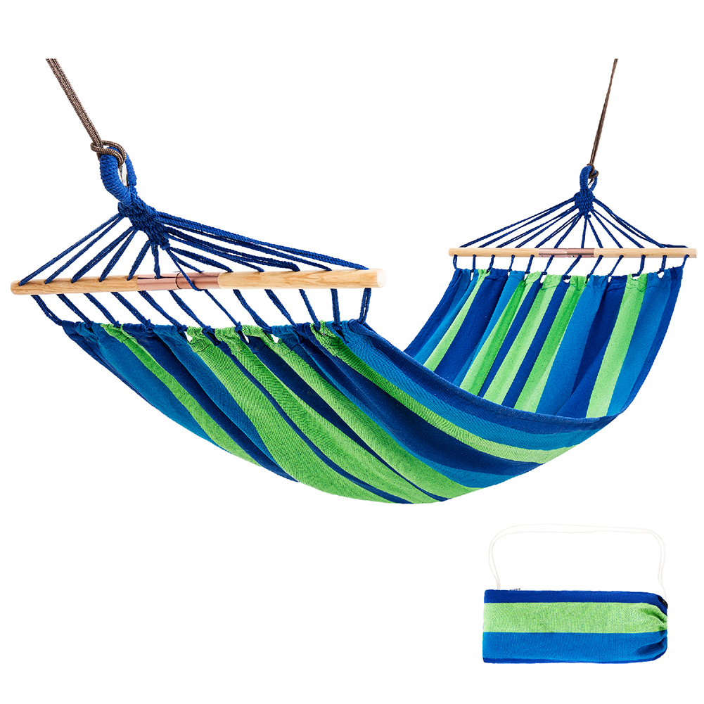 3763 2-Folding Hardwood Hammock гамак (синий)