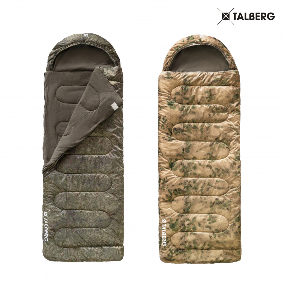 *Спальный мешок FORESTER -20°С Talberg, цвет камуфляж, размер R