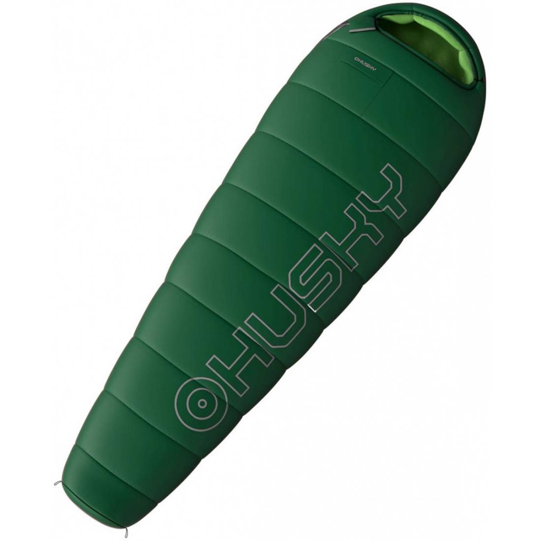 MONTI -11С 220х85 спальный мешок HUSKY, цвет зеленый, размер R