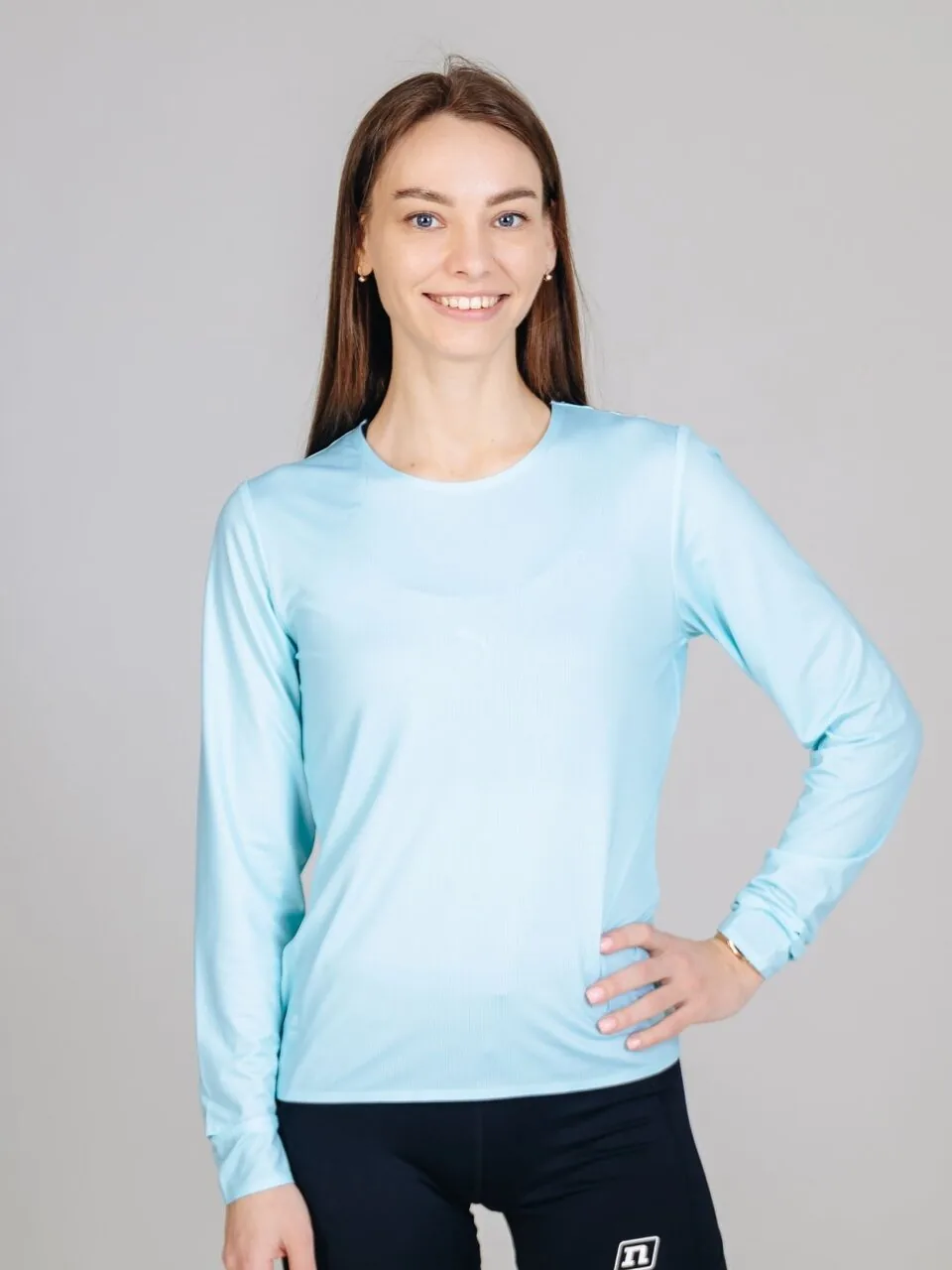 *Лонгслив NONAME 2002001-K001 COMP LONG SHIRT 26 WOS MINT, ментол., женск.