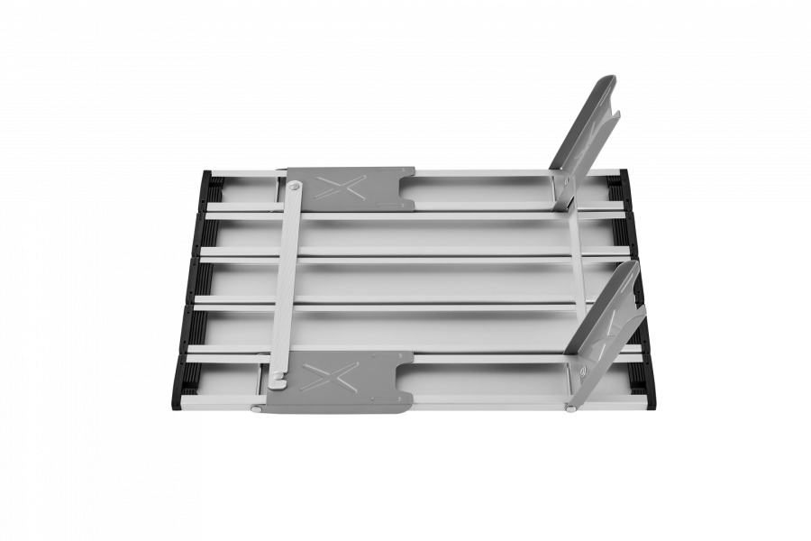2401 MINI ALUNIUM TABLE S стол скл. алюм (серебристый)