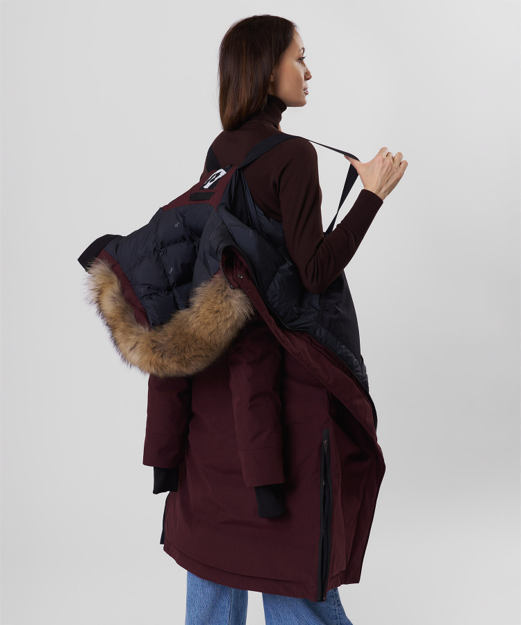 Пальто пуховое Aurora III DF Женское (XL, 0200/малиновый, , , , , )