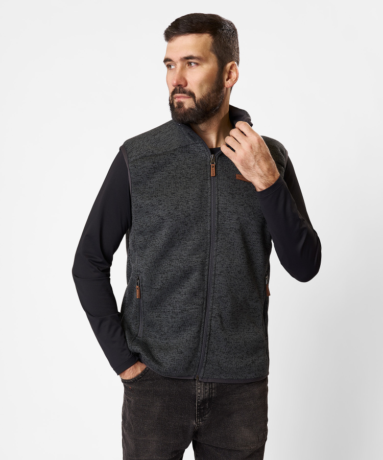 Жилет Tweed Мужской (L, 3000/т.серый, , , , , )