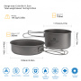 Cook 'n' Escape ca2112 titanium pot with pan набор посуды