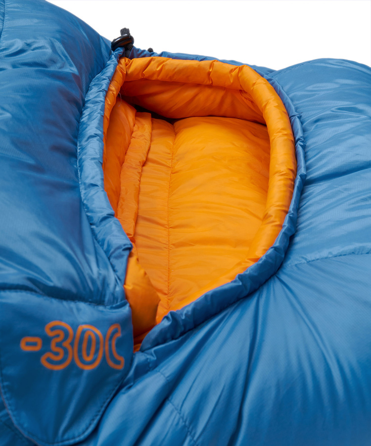 Спальный мешок пуховый Yeti-20C right (Long, 6923/нептун/оранжевый, , , , )