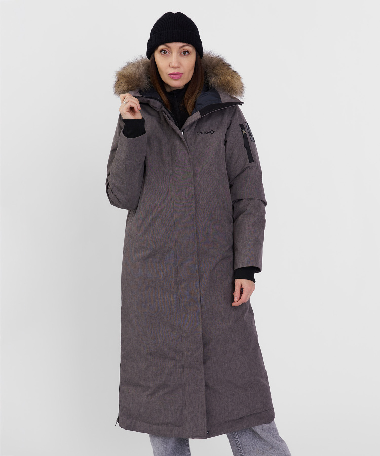 Пальто пуховое Aurora III DF Женское (XL, 4700/гранит, , , , , )