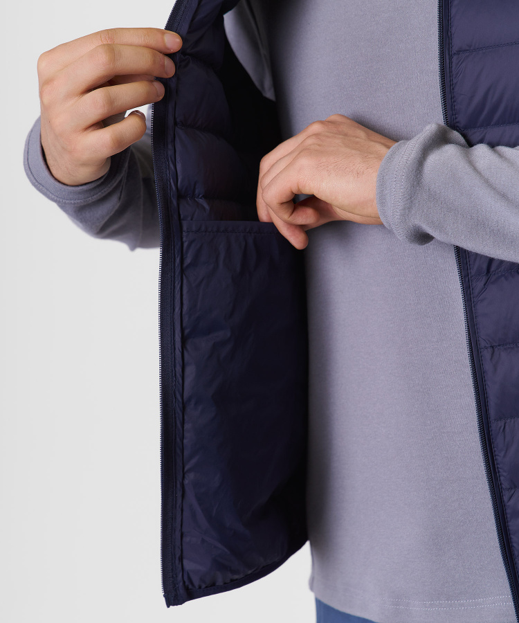 Жилет пуховый Town Мужской (M, 9100/т.синий, , , , , )