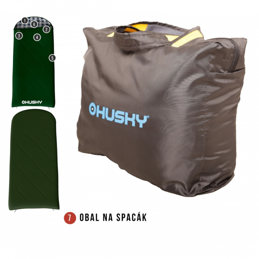 GARY - 5°С 220x90 спальный мешок (зелёный, левый)