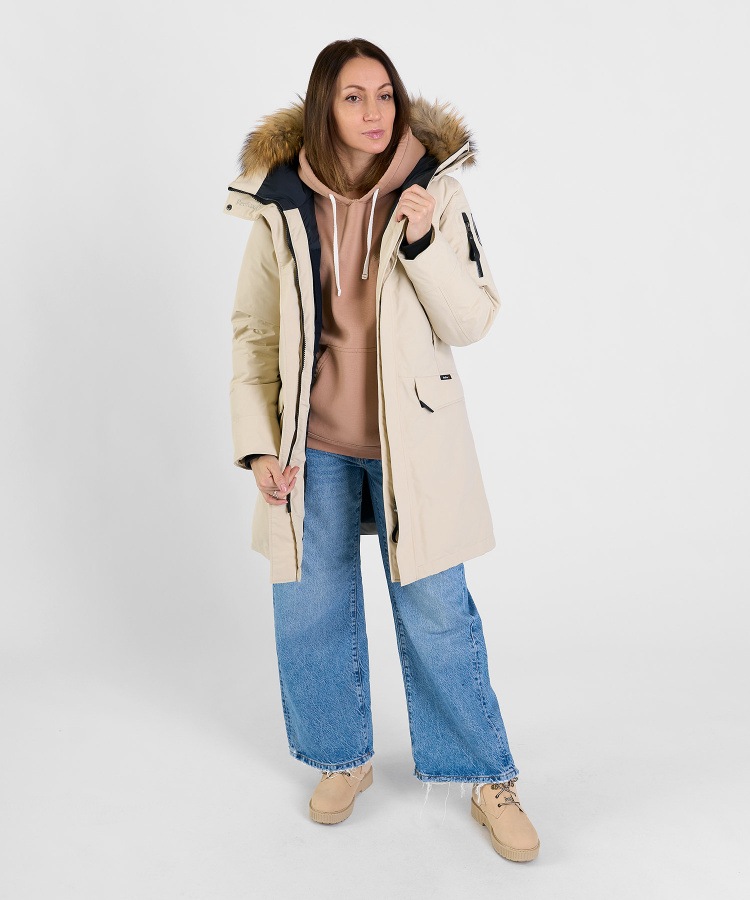 Полупальто пуховое Kodiak III GTX Женское (XL, 3500/бежевый, , , , , )