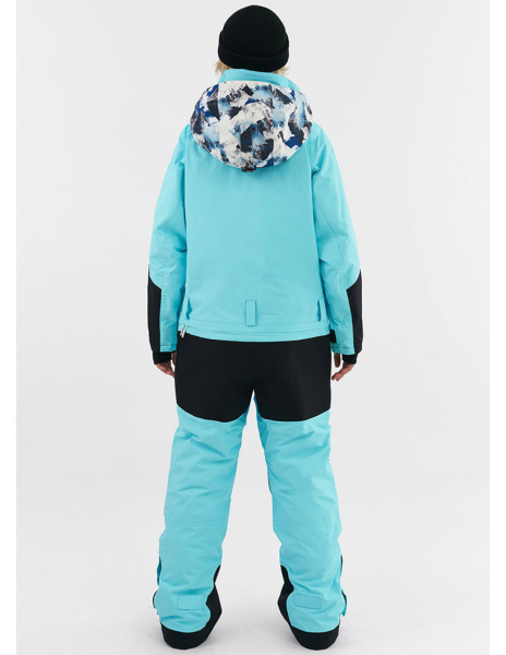 Комбинезон NEPAL KN1141 (M, 55/NEO29/20/35 принт гора/неоголубой/черный/белый, , , , , )