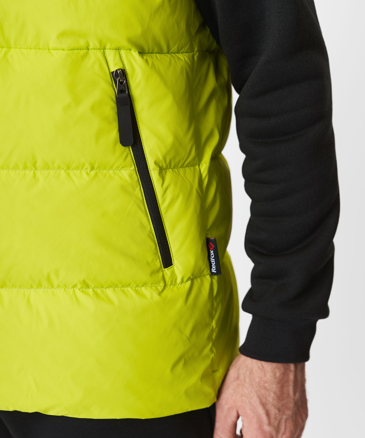 Жилет пуховый Nansen R Мужской (M, 5210/lime/черный, , , , , )