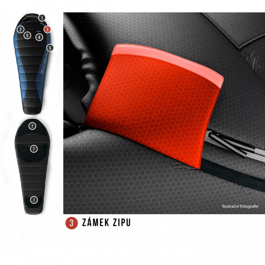 DRAPE -20°С 220х85 пуховый спальный мешок (пух, левый)