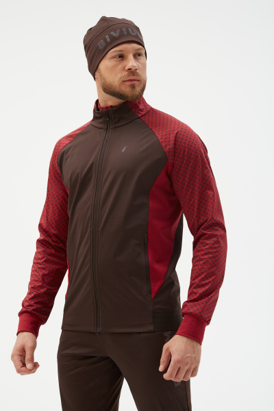 Куртка д/муж. "Баланс 2.0" (M(50/182), бордовый_кофейный, , , , , )