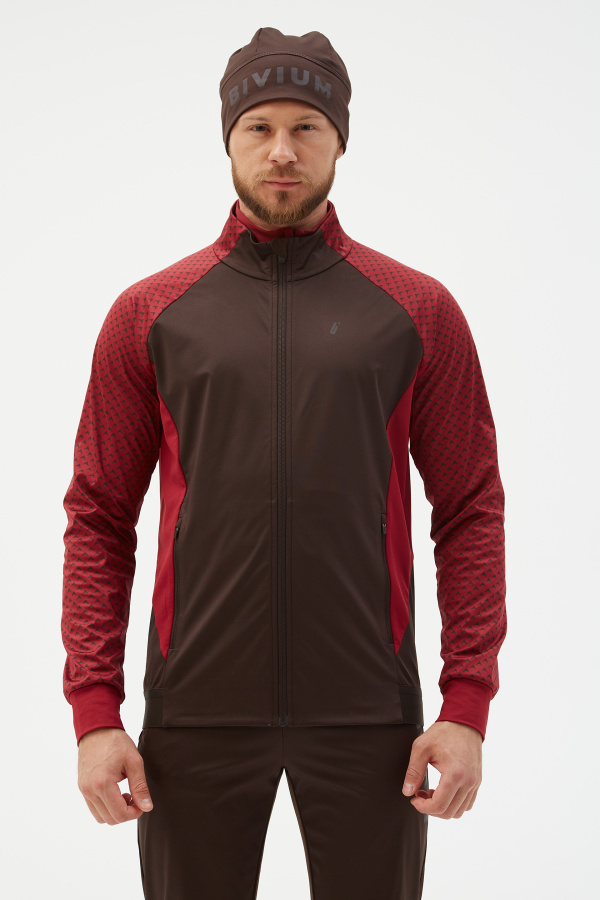 Куртка д/муж. "Баланс 2.0" (XL(54/188), бордовый_кофейный, , , , , )