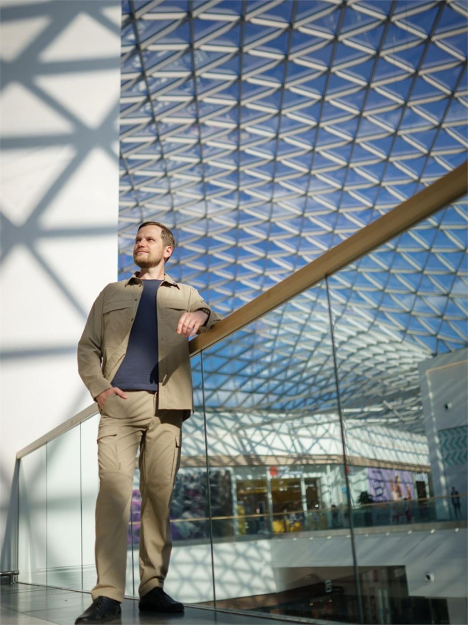 Рубашка-ветровка мужская Discovery (48/170-176, Песок, , , )