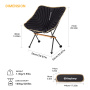 King Camp 2033 larch chair кресло скл. сталь (черный)