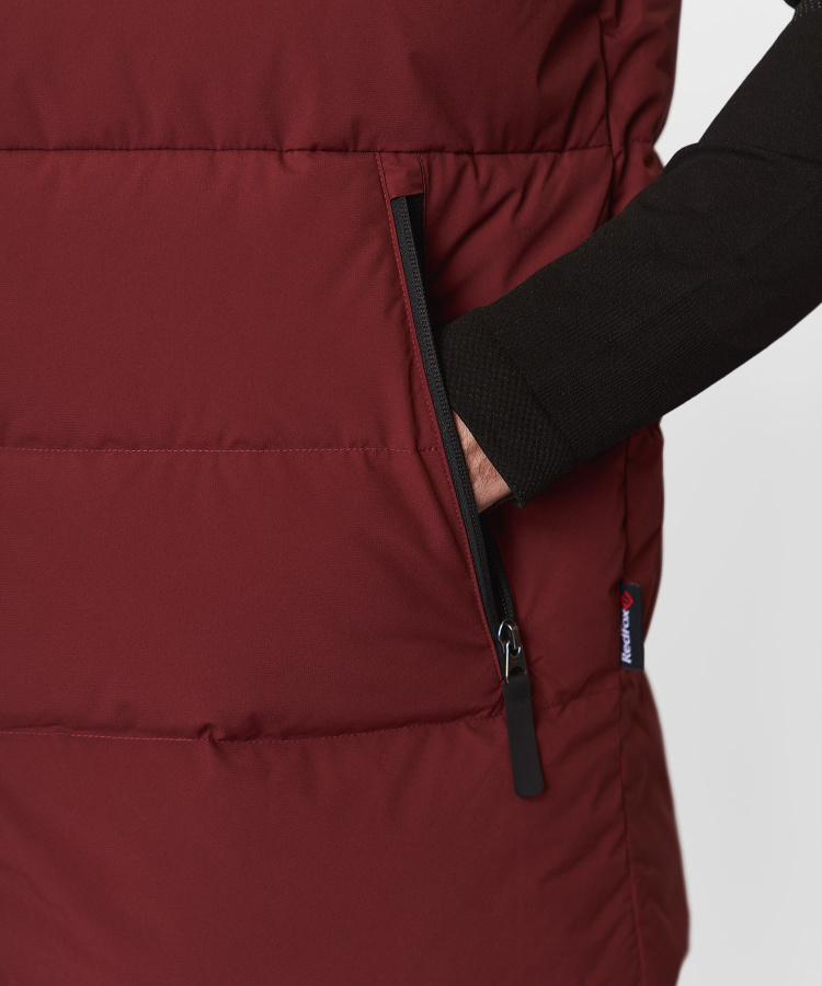 Жилет пуховый Nansen IV Мужской (S, 1110/бордовый/черный, , , , , )