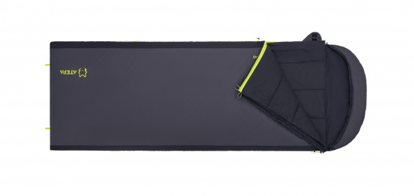 Atepa 2101 rocky 520l -4°с 230х90 спальный мешок (-4°c, черный/графитовый правый)