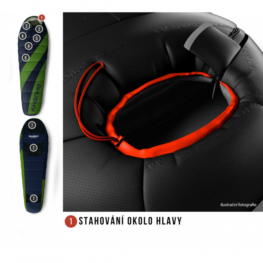 ESPACE -6°С 210х85 спальный мешок (InsuFil, левый)