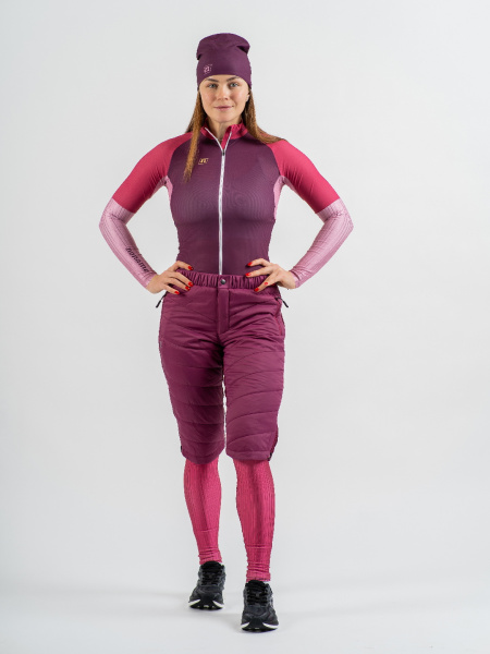 *Шорты NONAME SKI SHORTS 24 WOS WINE RED/DK RASBERRY (4-S, WINE RED/DK RASBERRY, , , , , )