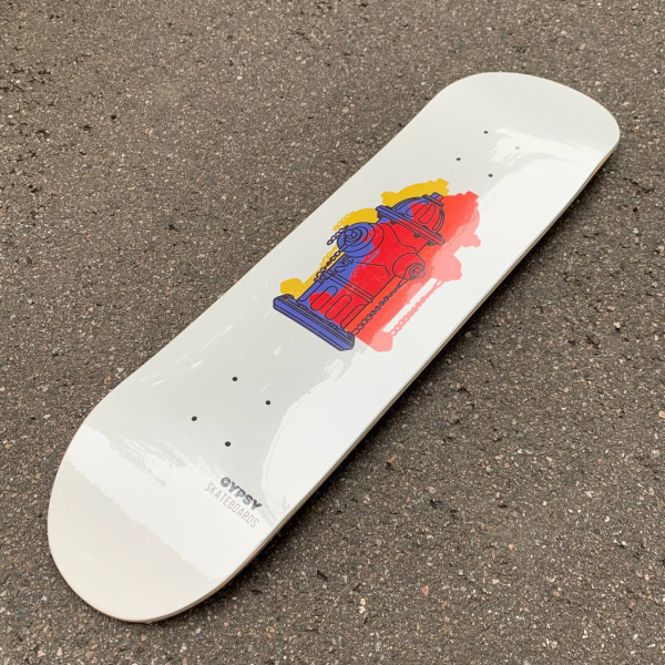 *Дека для скейтборда Gypsy Ollie the Hydrants (mult) 8.375" (, , , , , , )