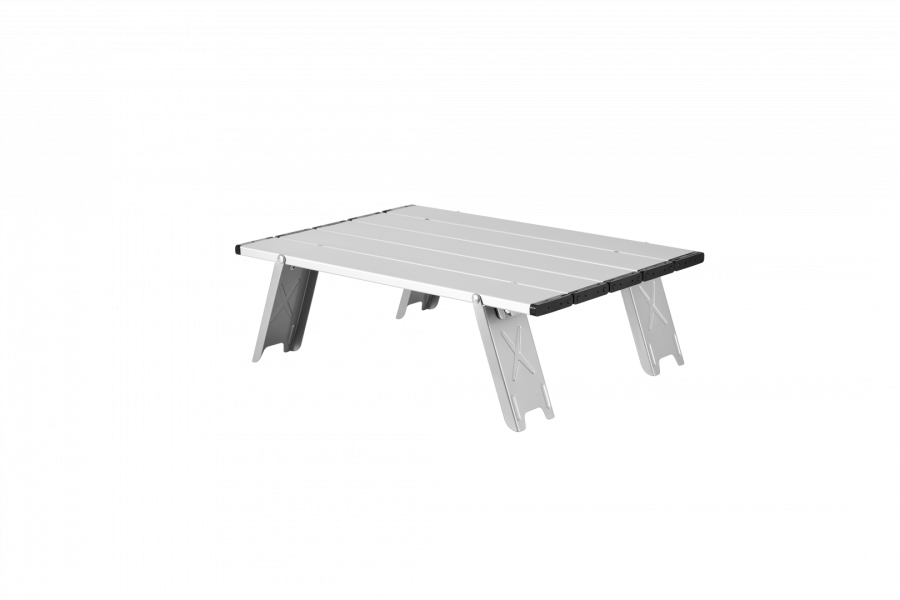 2401 MINI ALUNIUM TABLE S стол скл. алюм (серебристый)