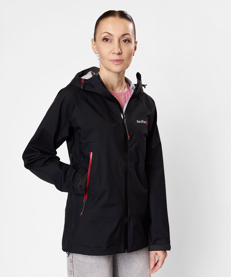 Куртка ветрозащитная Vega GTX V Женская (XL, 1000/черный, , , , , )