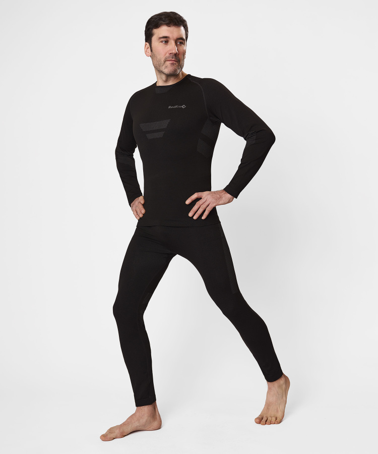 Первый слой кальсоны Active Seamless Мужские (L-XL, 1000/черный, , , , , )