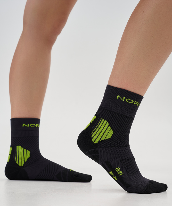 Носки Run All year Black/Lime (39-41, Black/Lime, , , , , )