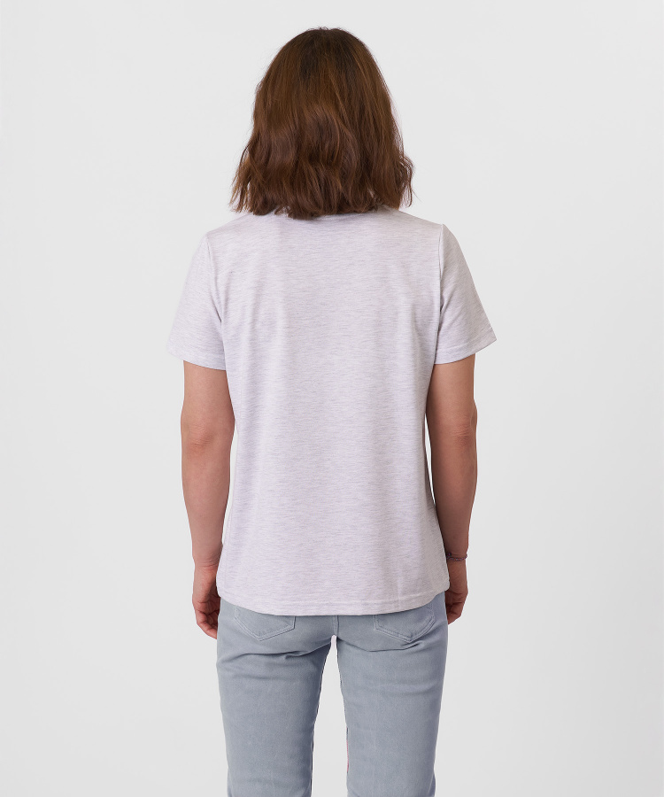 Футболка Sl Женская (L, 7000/св.серый, , , , , )