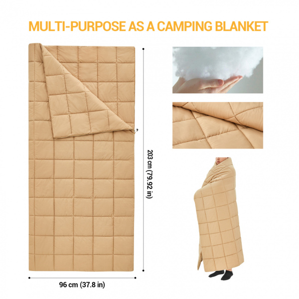 King Camp 2218 grassy 600 -22°с 203x96 спальный мешок (-22°с, коричневый левый)