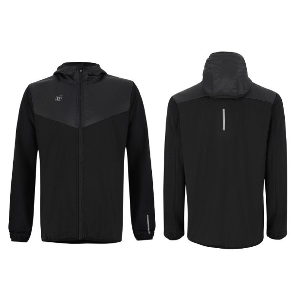 *Куртка NONAME HYBRID RUN JERSEY 23 UX BLACK 2001654-0001 (4-S, Черный, , , , , )