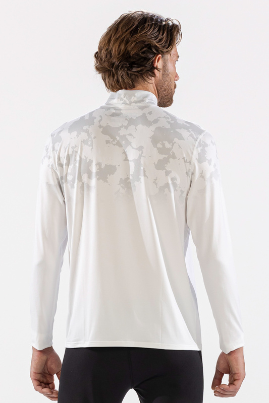 Термобелье водолазка мужская MENS BODYFIT BROKEN MAP ZIP NECK (S, 012/OPTIC WHITE, , , , , )