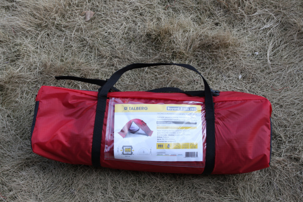 Talberg boyard pro 3 red палатка talberg (каркас 9.5 мм) (красный)