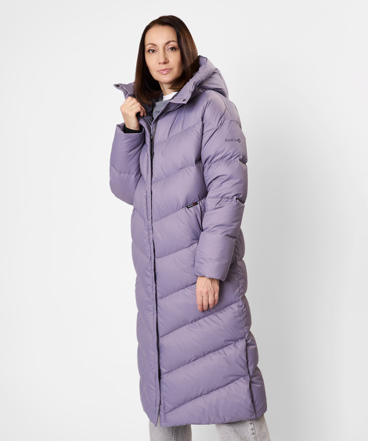 Пальто пуховое Astra Женское (XS, 0700/т.лиловый, , , , , )