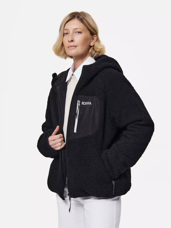 *100616 Куртка женская ICHA (34, 060 чёрный, , , , , )