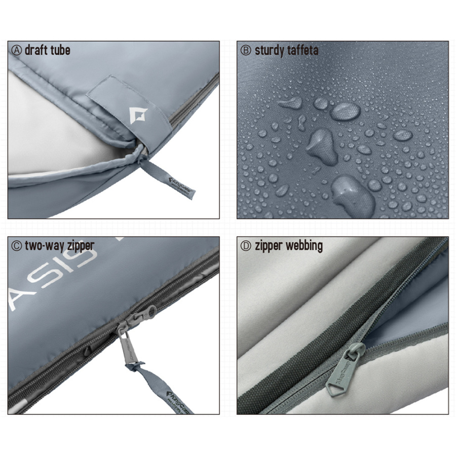 3121 OASIS 250 -3С 190+30x75 спальный мешок (зелёный, правый)