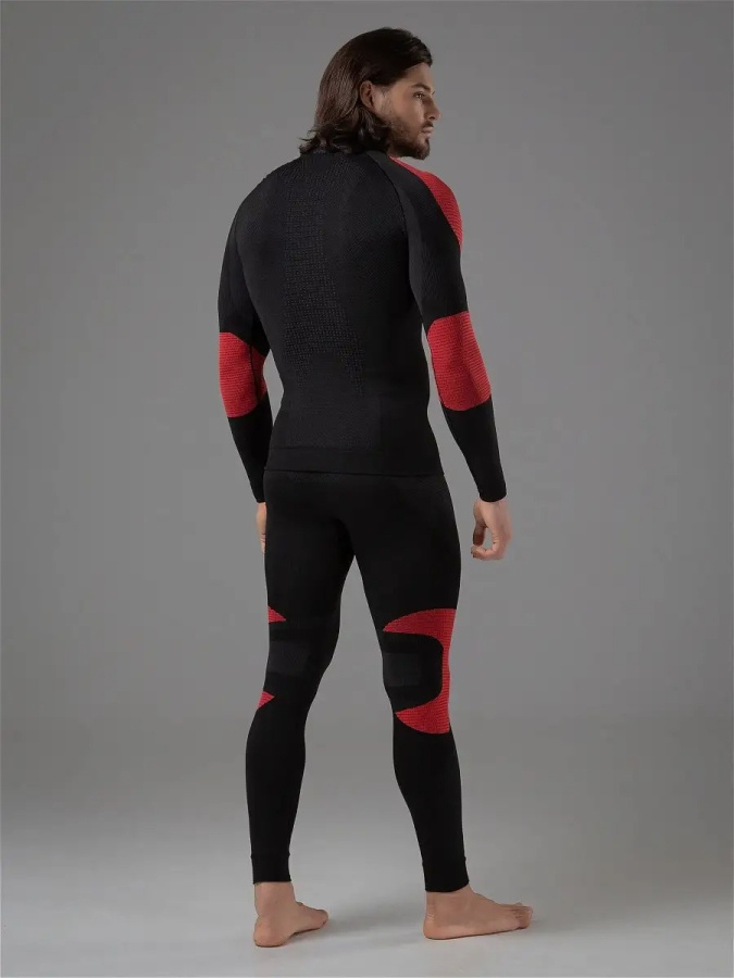 Термокомплект ALPINESPORTS муж. (S, Черный/красный, , , , , )