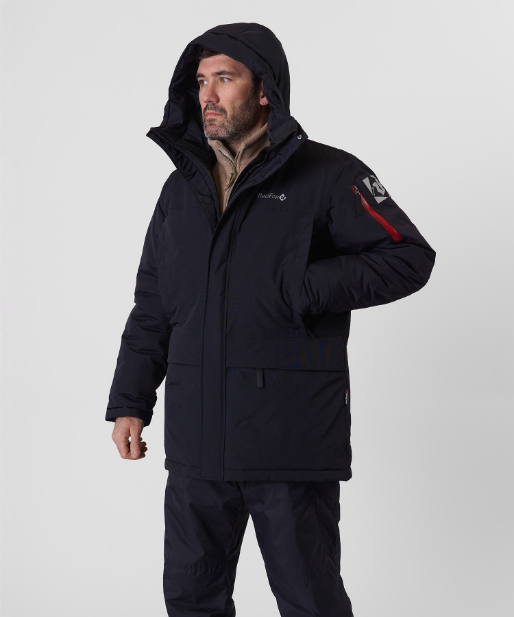 Куртка утепленная Snow Man lV Мужская (XXL, 1000/черный, , , , , )