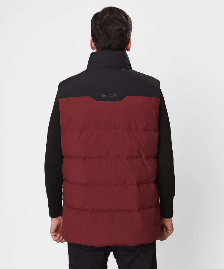 Жилет пуховый Nansen IV Мужской (S, 1110/бордовый/черный, , , , , )
